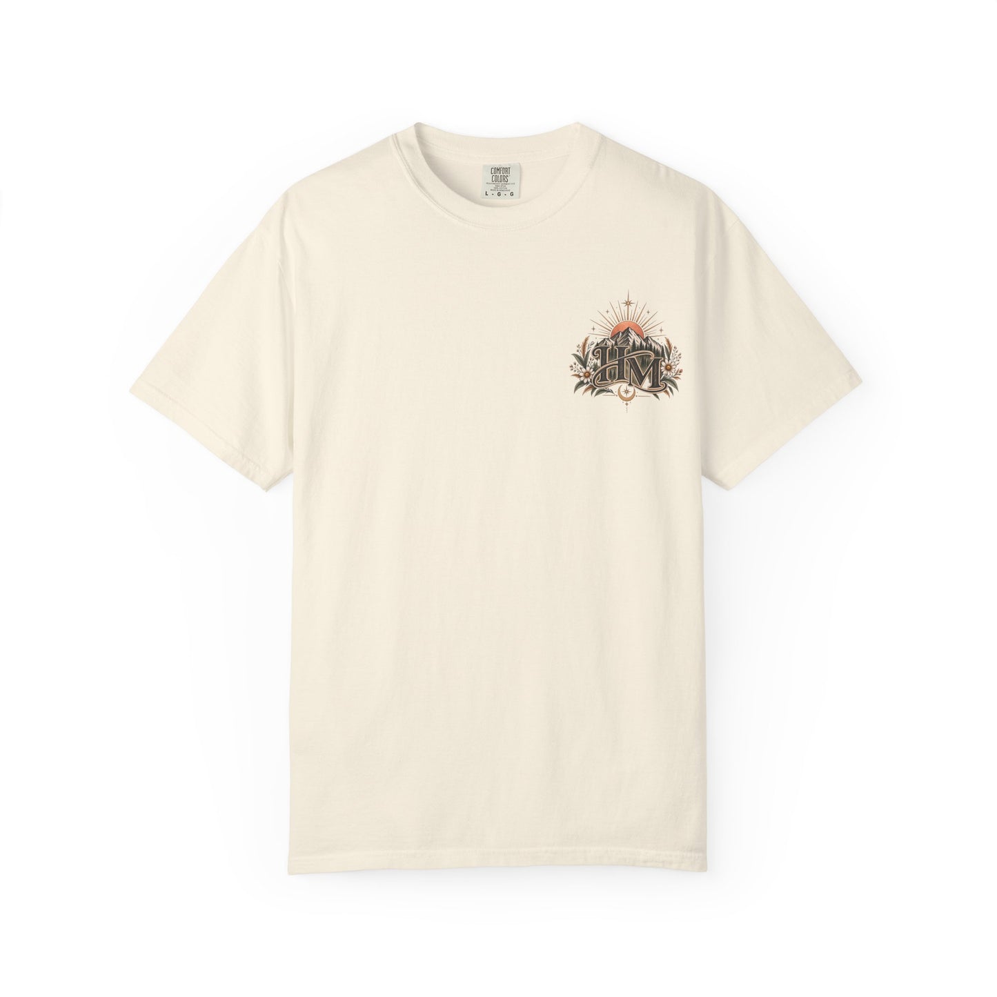 Her Mettle T-Shirt — Mountain Floral Graphic Tee ("Her Mettle: Strength Has a Story")