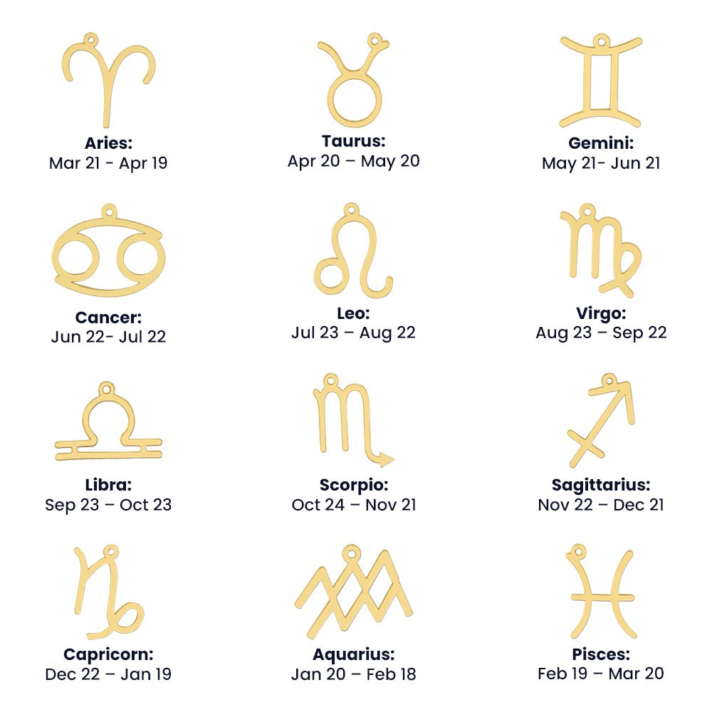 Her Zodiac Sign Necklace